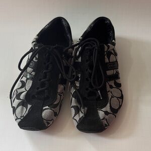 Coach Black & Gray Signature Jacquard Sneakers